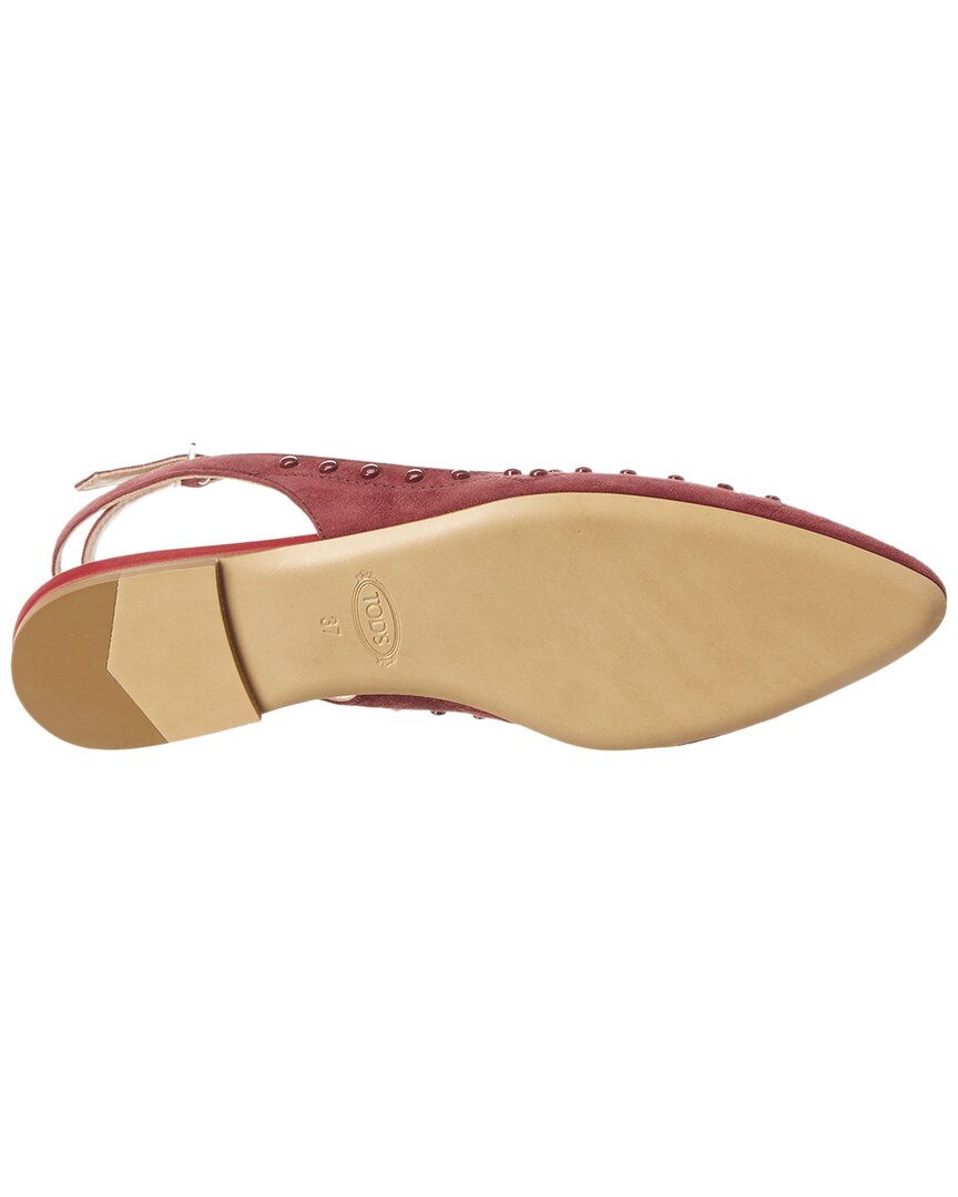 TOD's Tod's Pointed-Toe Suede Ballet Flat