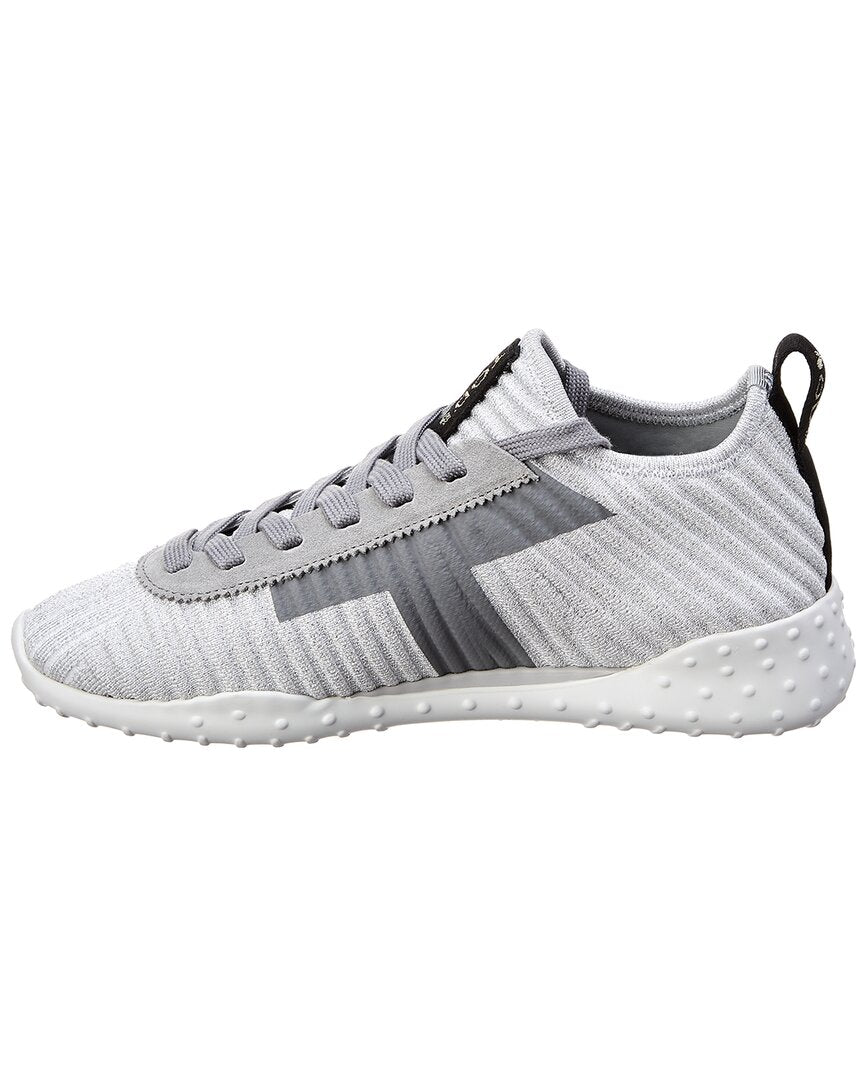 Tods Lace-Up Knit Sneaker