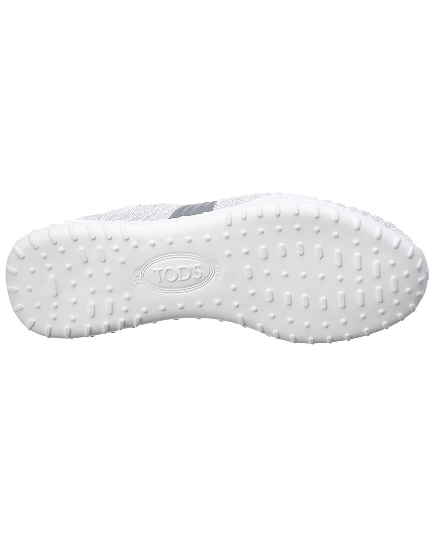 Tods Lace-Up Knit Sneaker