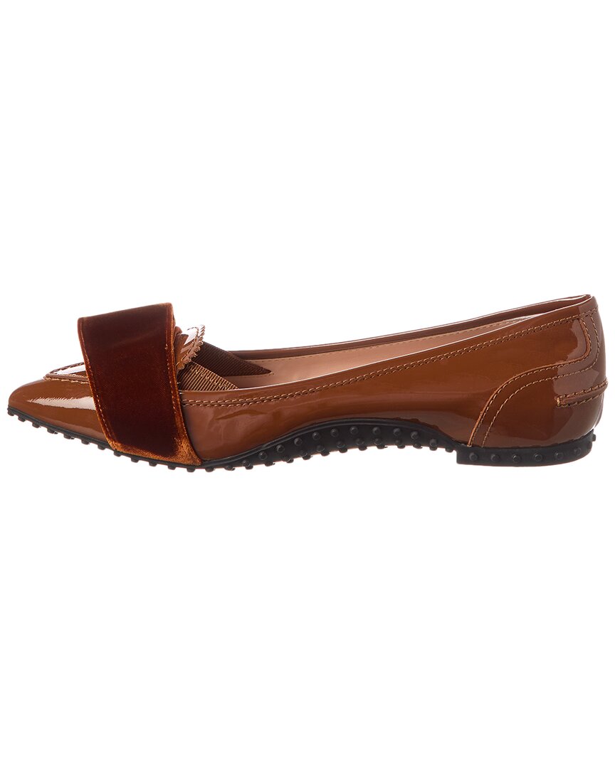 TOD's Tods Bow Detail Patent Loafer