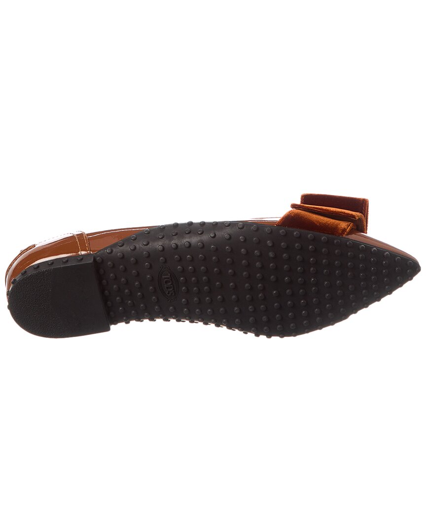 TOD's Tods Bow Detail Patent Loafer