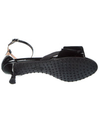 Tod’S Logo Patent Sandal