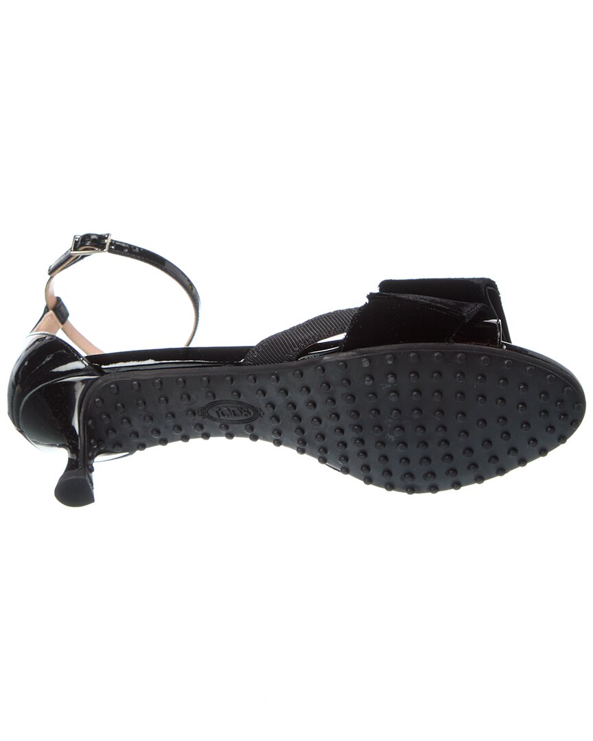 Tod’S Logo Patent Sandal