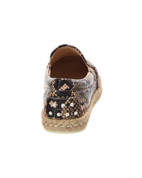 Tod’S Snake-Embossed Leather Espadrille