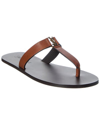 Saint Laurent Babylone Leather Sandal
