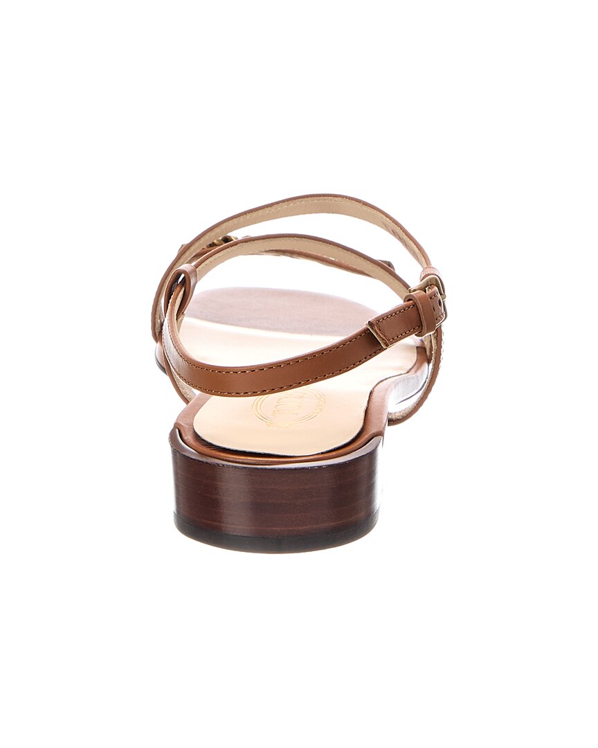 Tod's Logo Leather Sandal