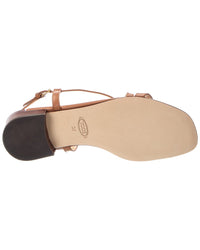 Tod's Logo Leather Sandal