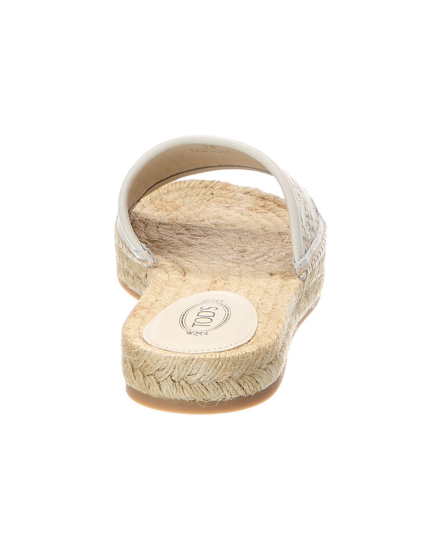 Tod's Logo Rafia Sandal