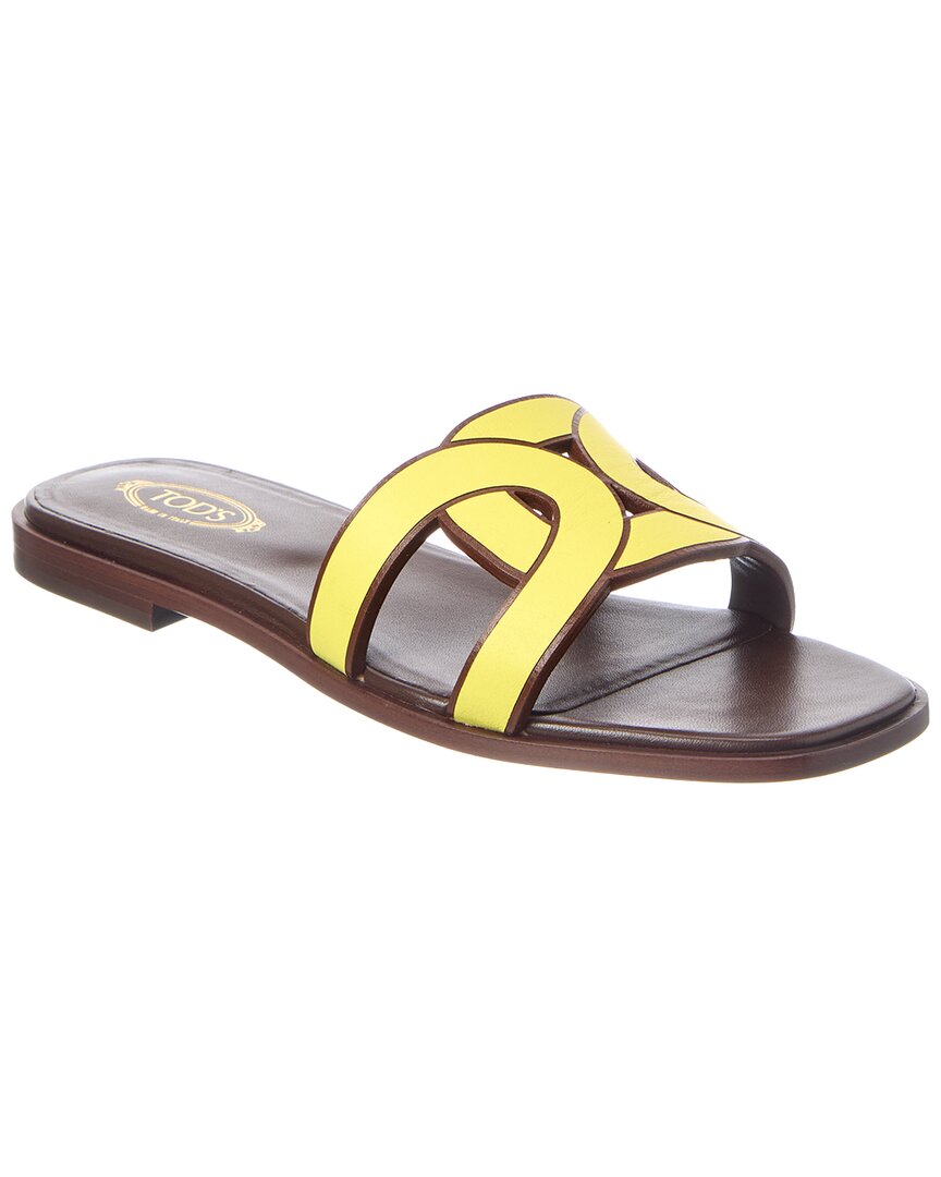 Tod's Logo Leather Sandal