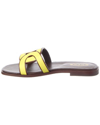 Tod's Logo Leather Sandal