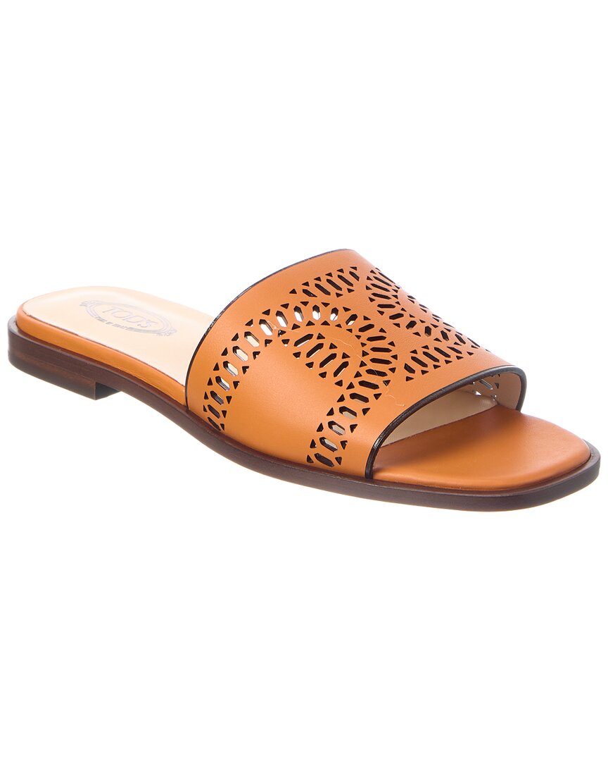 Tod's Logo Leather Sandal