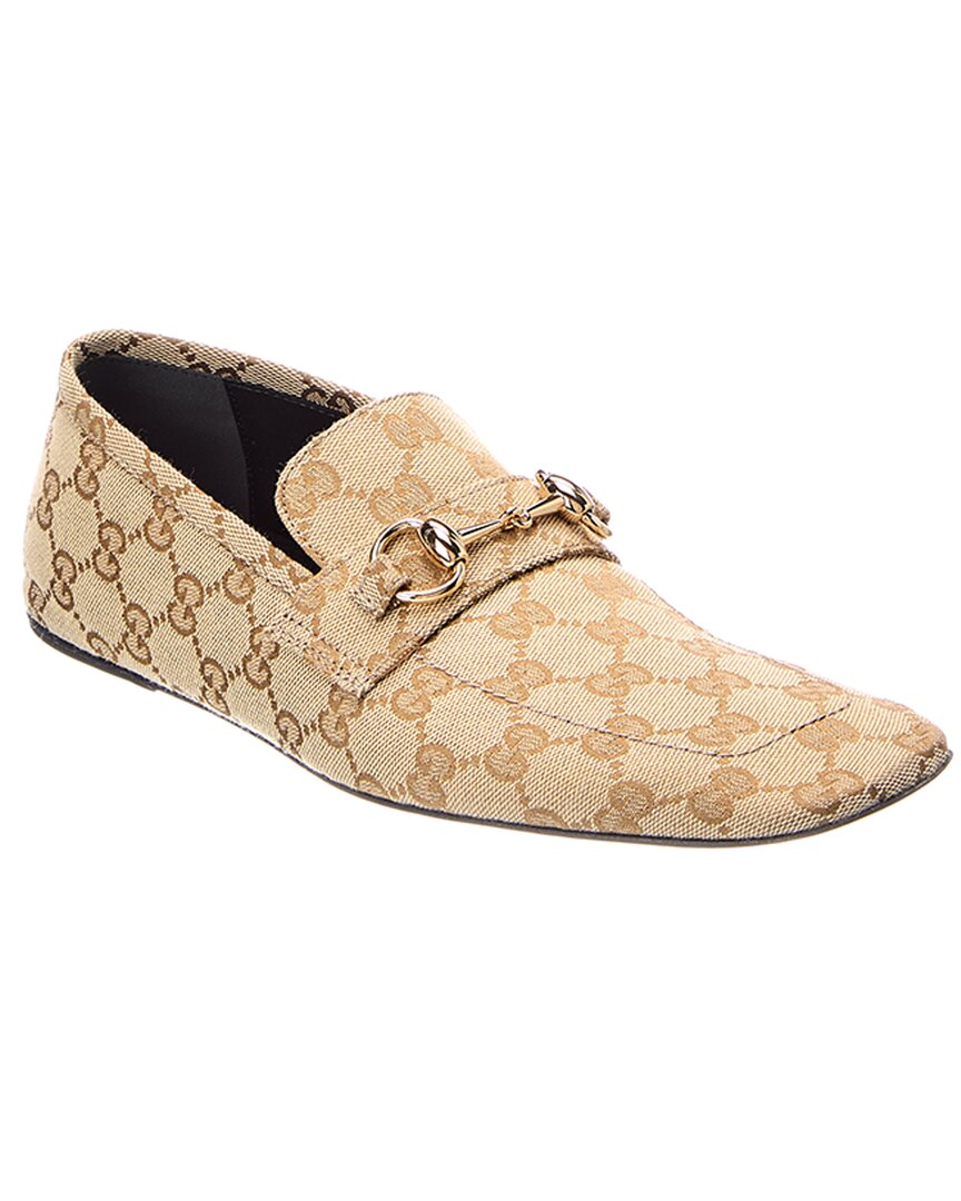 Gucci Gucci Ragazzo Gg Supreme Canvas & Leather Loafer