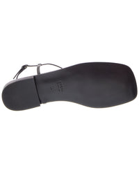 Gucci Gucci Gg Leather Flat Sandal