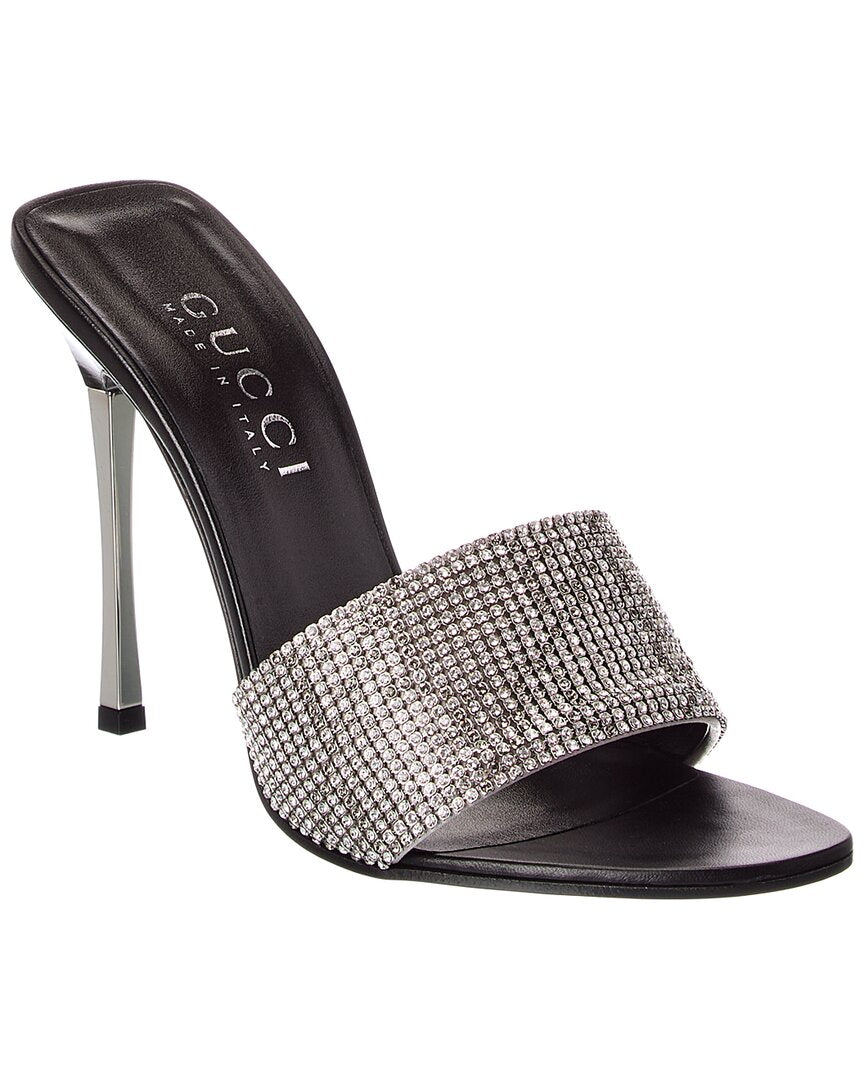 Gucci Gucci Bombshell Crystal Mesh Sandal