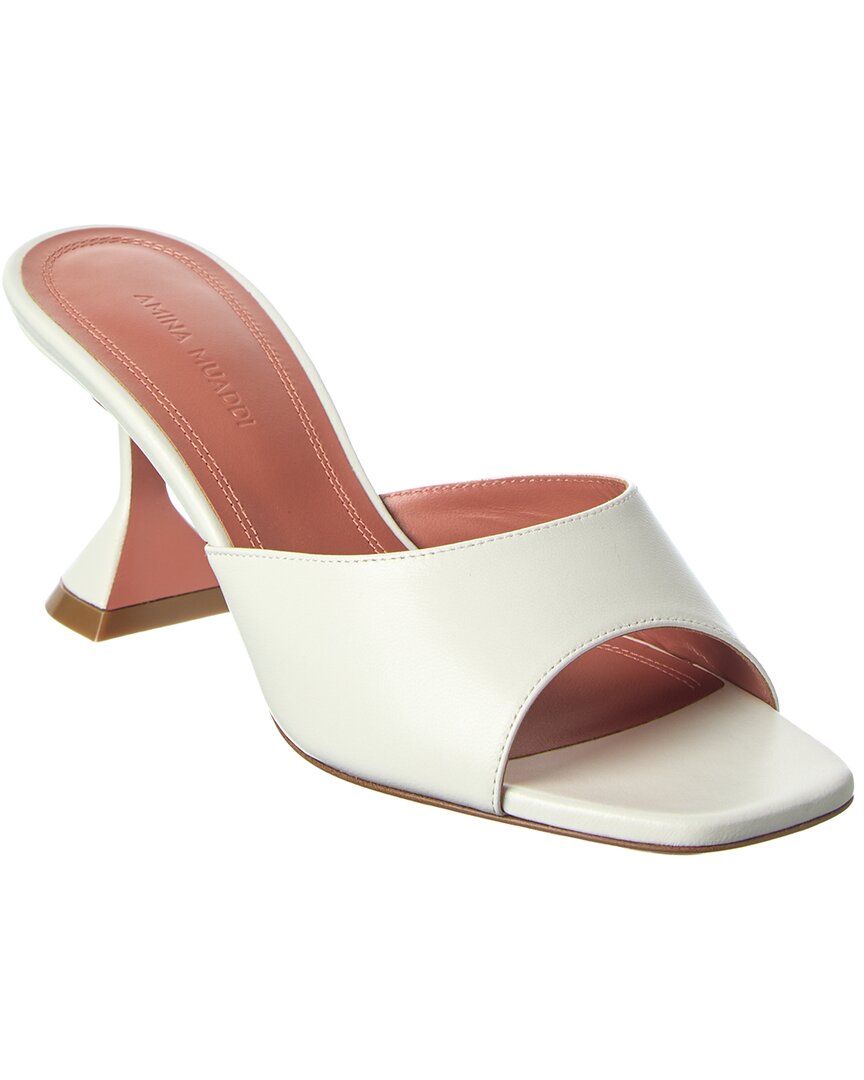 AMINA MUADDI Amina Muaddi Lupita 70 Leather Sandal