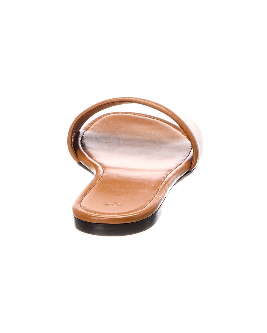 CELINE Celine Logo Leather Flat Sandal