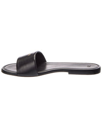 CELINE Celine Logo Leather Flat Sandal