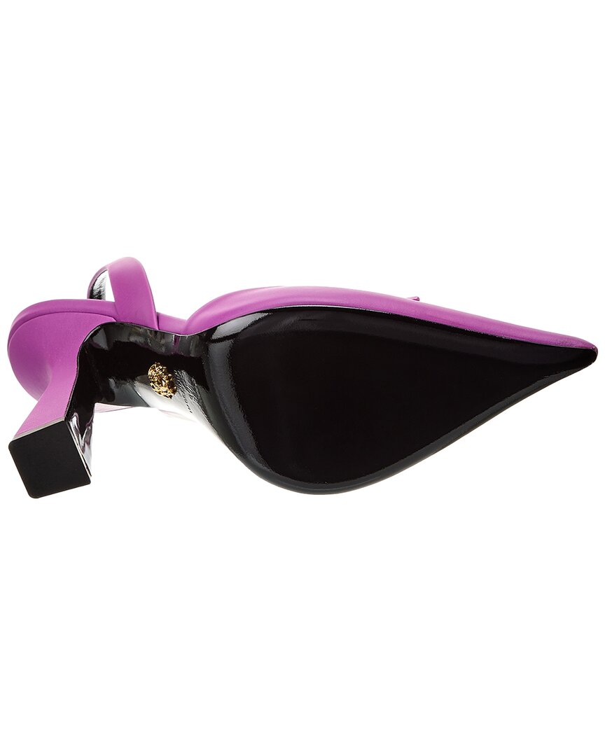 Versace La Medusa Leather Slingback Pump