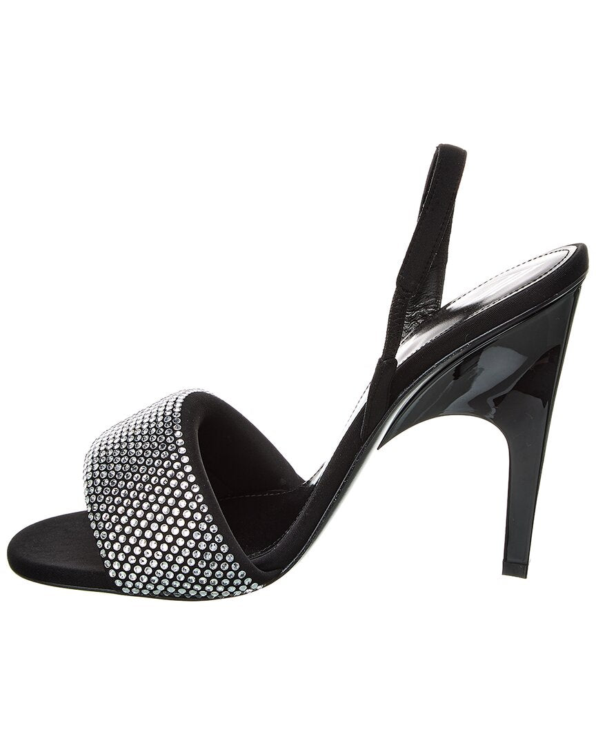 The Attico Rem Satin Slingback Sandal