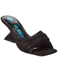 The Attico Duse Suede Sandal Black