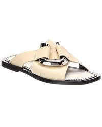 Proenza Schouler Proenza Schouler Logo Leather Flat Sandal