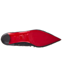 Christian Louboutin Christian Louboutin Miss Z Mesh & Leather Flat