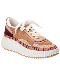 Chloé Chloé  Nama Suede-Trim Sneaker