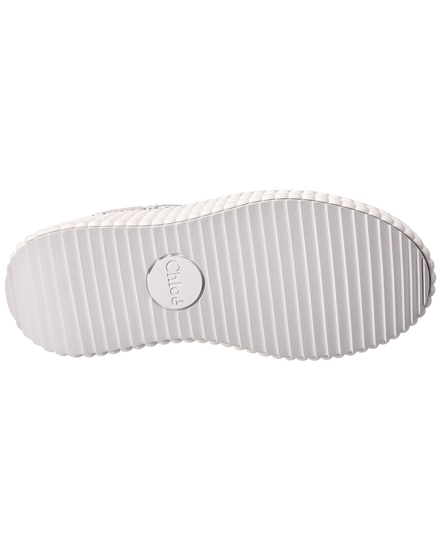 Chloé Nama Leather & Suede Wedge Sneaker