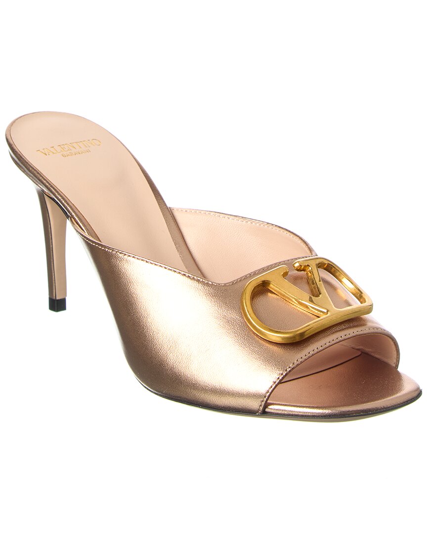 Valentino Valentino Logo Leather Sandal