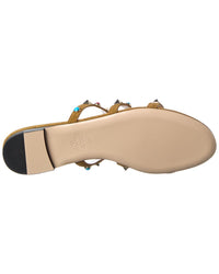 Valentino Valentino Rockstud Caged Suede Sandal
