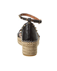 Valentino Valentino Rockstud 55 Grainy Leather Platform Sandal
