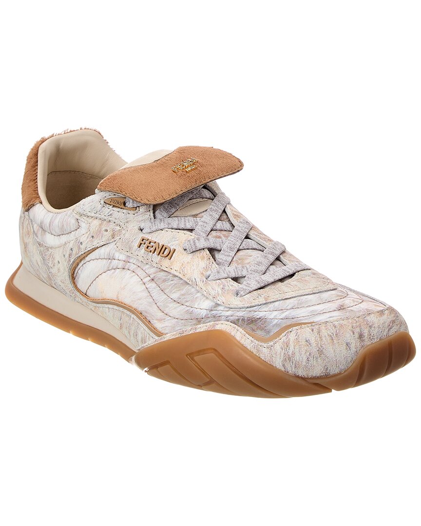 Fendi Wave Plus Suede Sneaker
