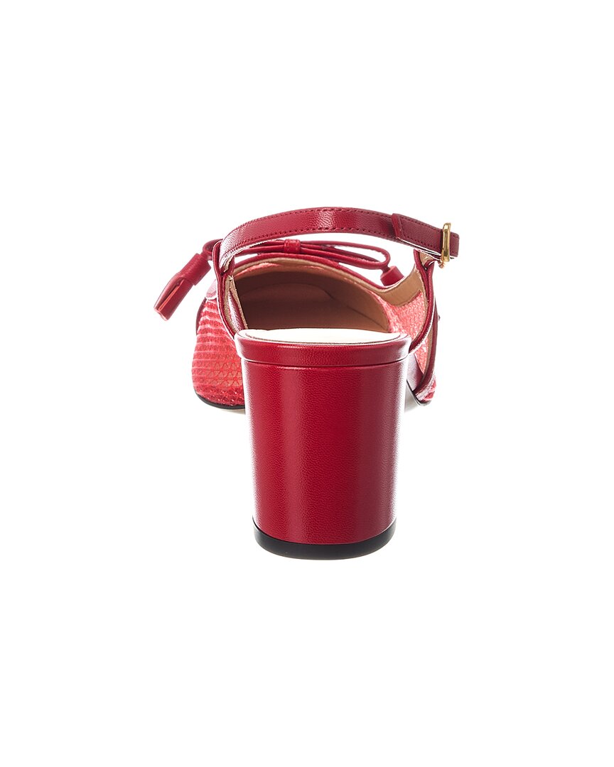 Valentino Valentino Valet Du Roi 60 Mesh & Leather Slingback