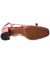 Valentino Valentino Valet Du Roi 60 Mesh & Leather Slingback