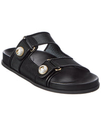 Jimmy Choo Fayence Leather & Mesh Sandal