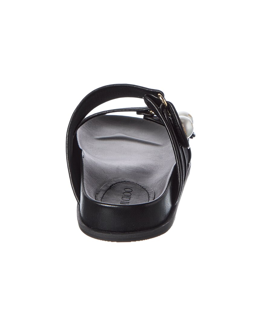 Jimmy Choo Fayence Leather & Mesh Sandal