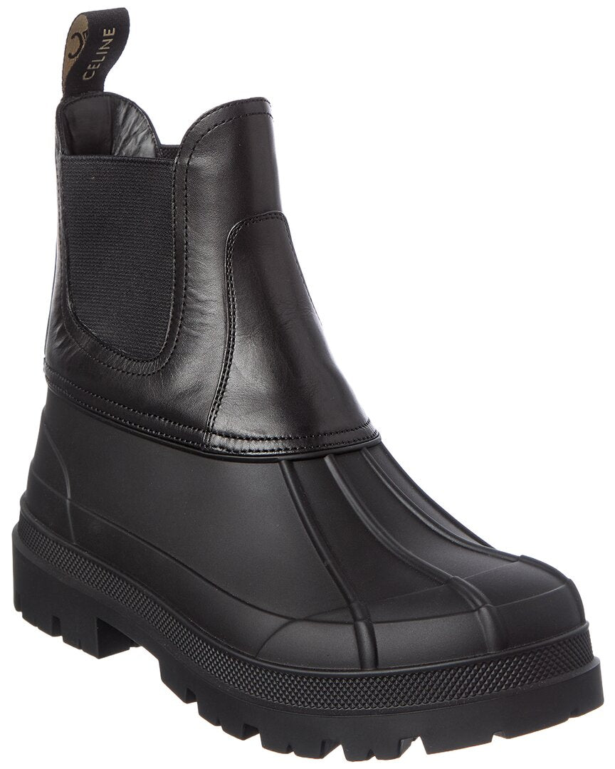 CELINE Celine Riley Leather Bootie