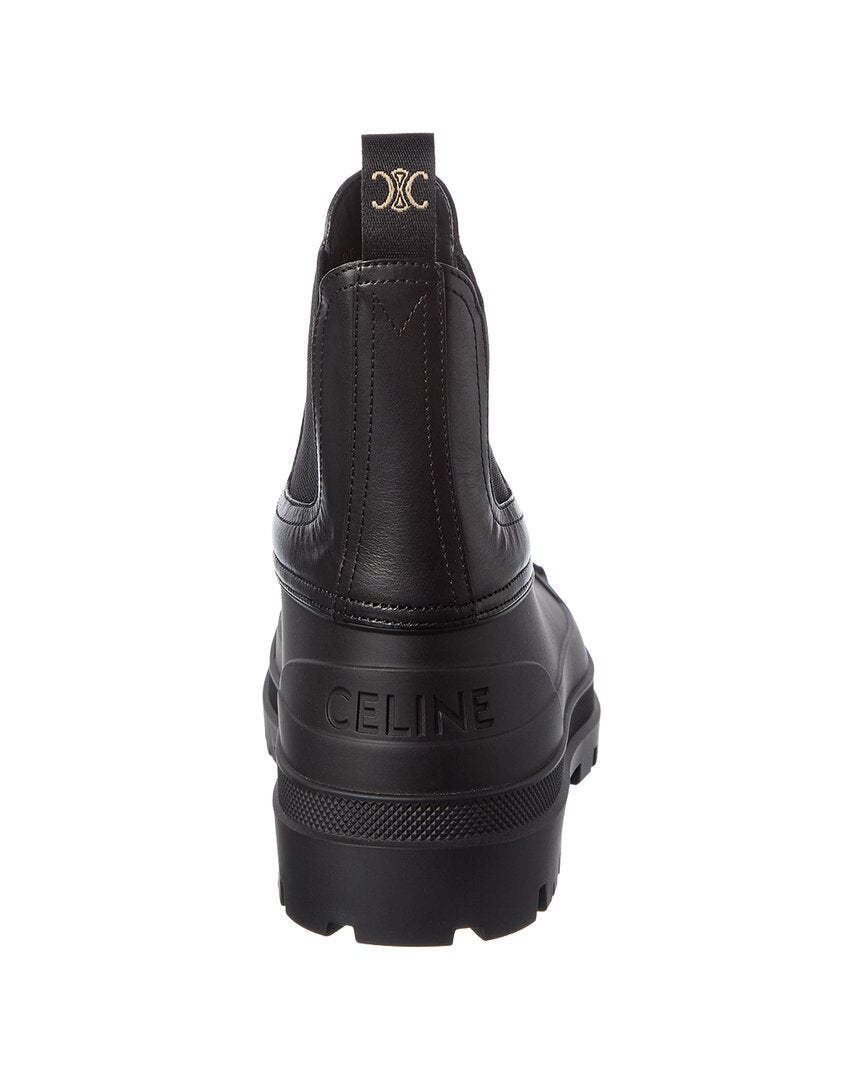 CELINE Celine Riley Leather Bootie