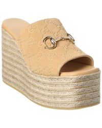 Gucci Gucci Horsebit Suede Espadrille