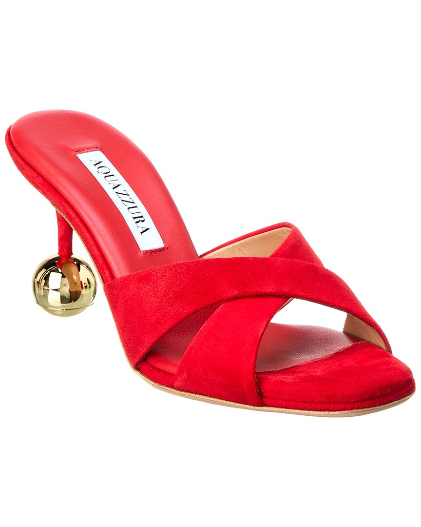 Aquazzura Darling 75 Suede Sandal