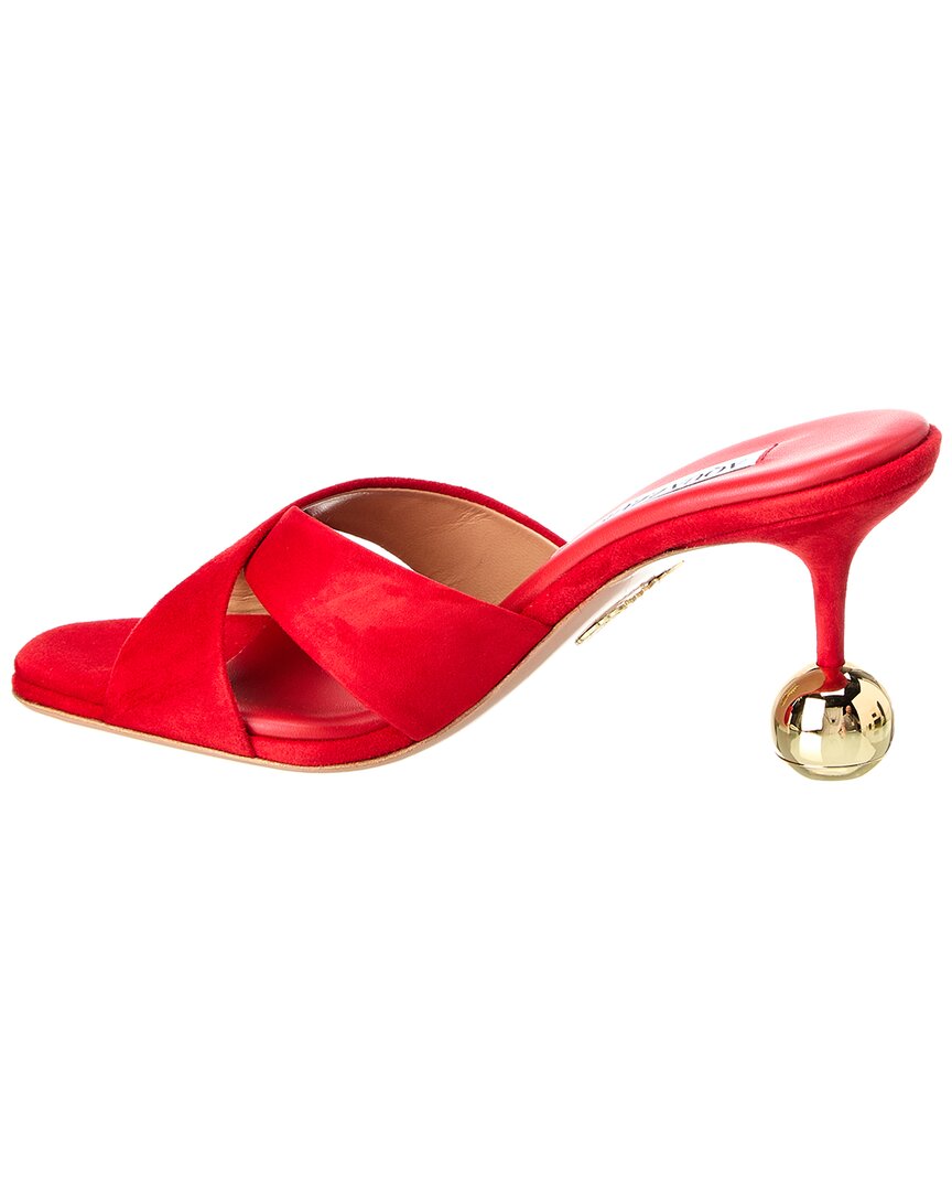 Aquazzura Darling 75 Suede Sandal