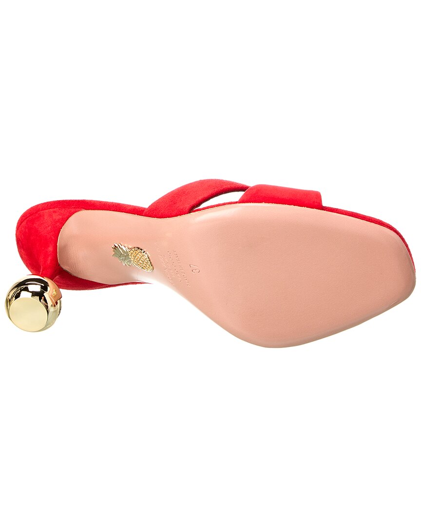 Aquazzura Darling 75 Suede Sandal