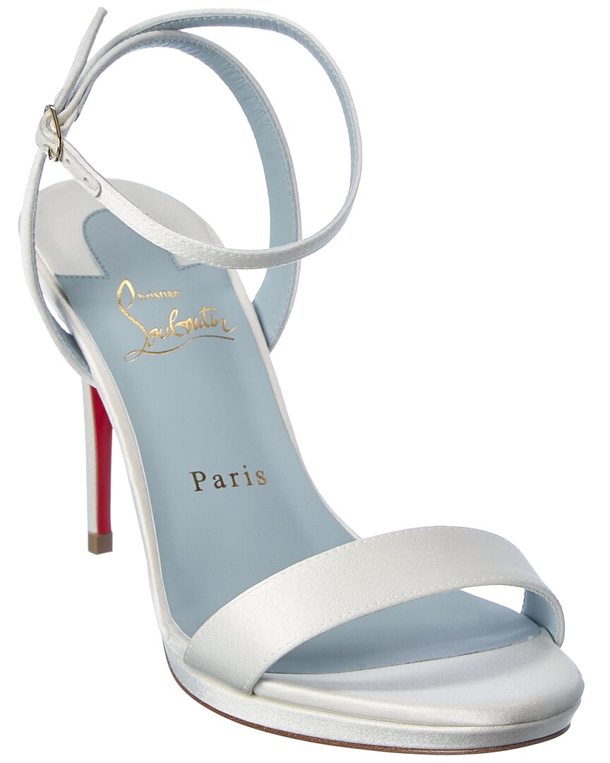 Christian Louboutin Christian Louboutin Loubi Queen 100 Satin Sandal