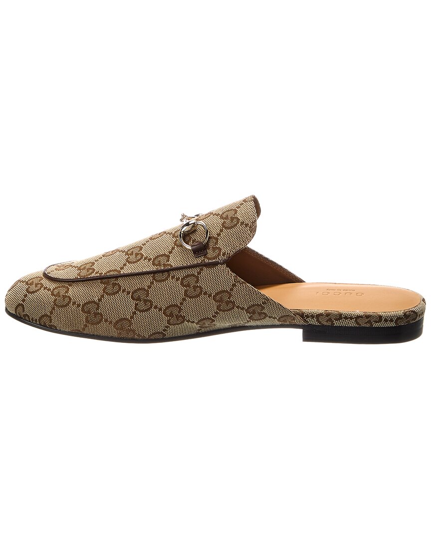 Gucci Gucci Princetown Gg Canvas Mule