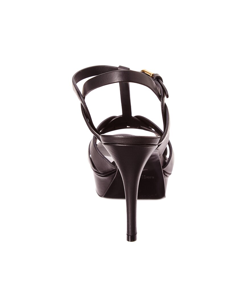 Saint Laurent Tribute 75 Leather Platform Sandal