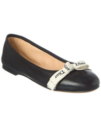 Dior Dior J'adior Leather Ballet Flat