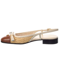 Valentino Valentino Logo Leather Ballerina Flat