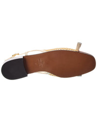 Valentino Valentino Logo Leather Ballerina Flat