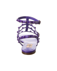 Valentino Valentino Rockstud Caged Leather Ankle Strap Sandal
