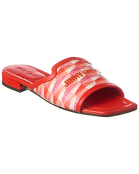 Jimmy Choo Jimmy Choo Nako Woven & Leather Flat